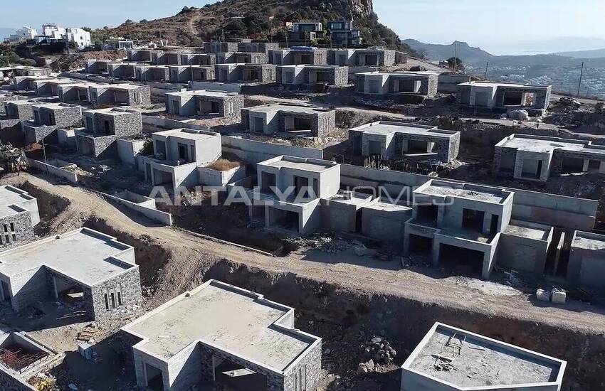 Panoramablick Över Havet Stenvillor I Bodrum Yalikavak 39