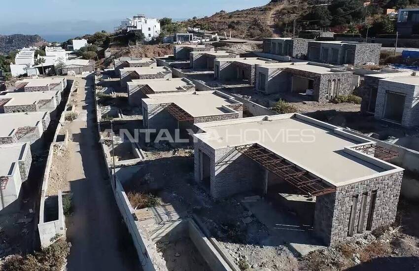 Panoramablick Över Havet Stenvillor I Bodrum Yalikavak 40
