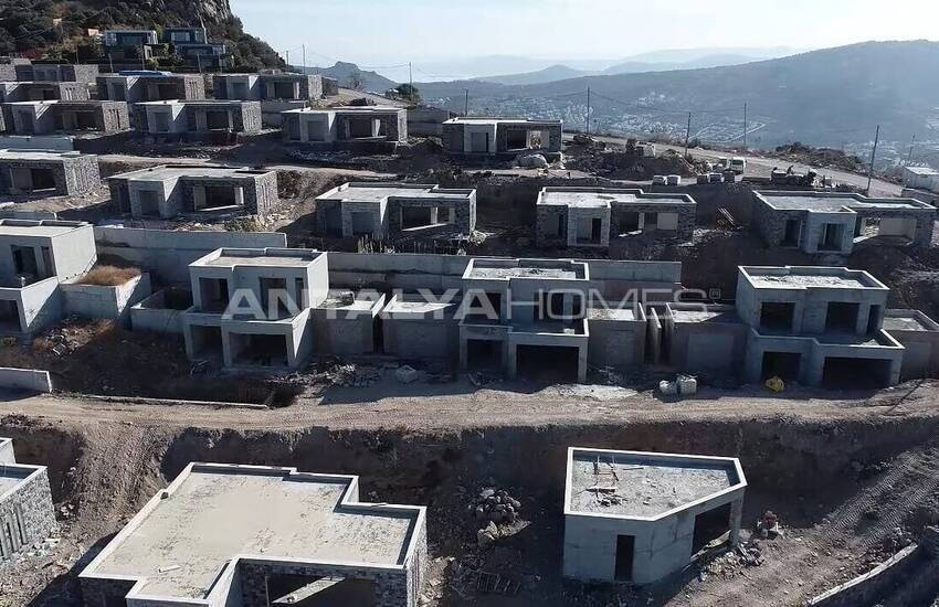 Panoramablick Över Havet Stenvillor I Bodrum Yalikavak 41