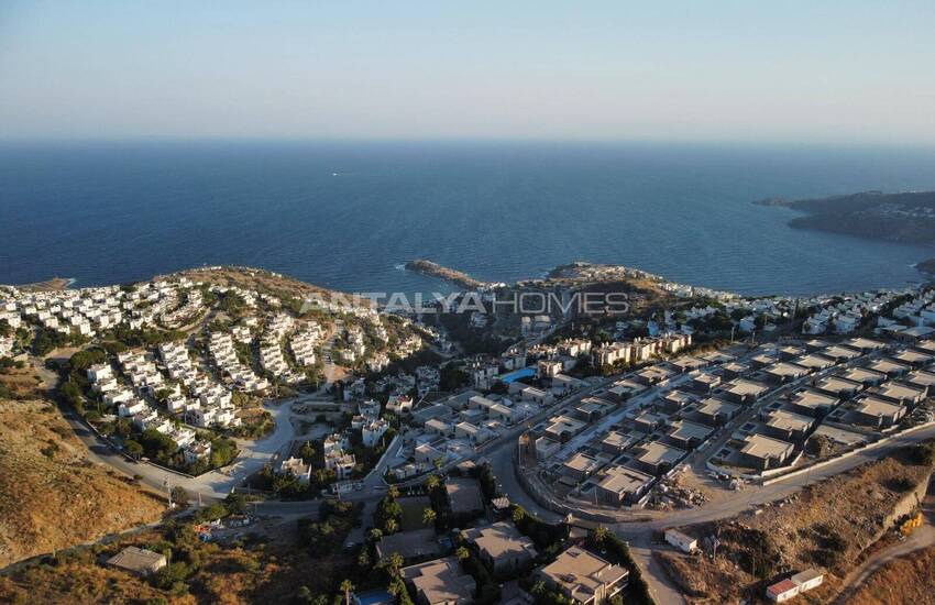 Einzel Häuser Mit Panoramablick Auf Das Meer In Bodrum, Türkei 23