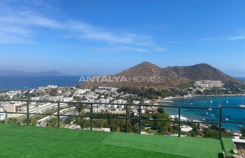 ویلا با منظره دریا، استخر و پارکینگ در بدروم آکجارلار 23