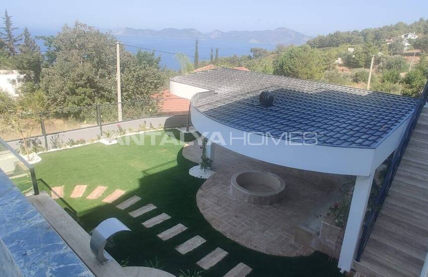 ویلای زیبا با استخر خصوصی و منظره دریا در فتحیه 18