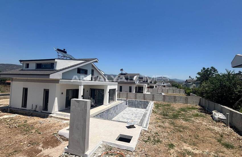 Detached Houses in a Complex with Pool in Çalış Fethiye 33