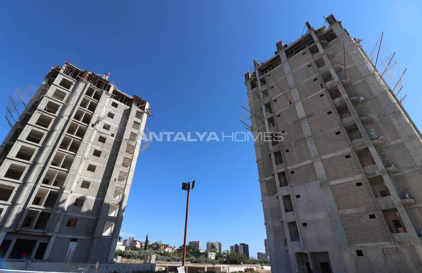 Lägenheter Med Pool Och Praktiska Interiörer I Mersin Yenişehir 19