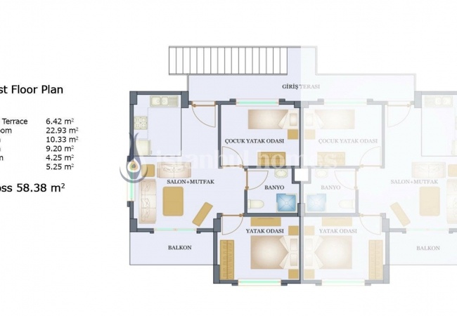 位于伊斯坦布尔 Sile 低层建筑群的自然景观公寓 15