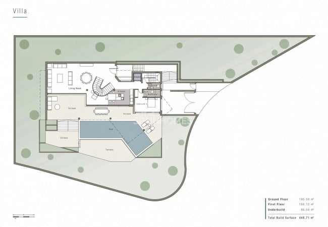 Altea Costa Blanca’da Deniz Manzaralı Lüks Villa 8