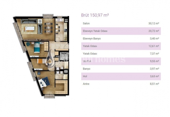 Appartements Prêts Proches Des Commodités À Eyup 38