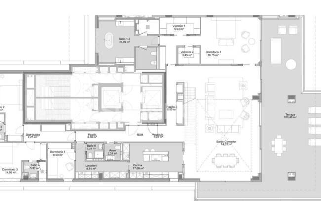 Málaga'da Deniz Manzaralı Modern Tasarımlı Daireler 30