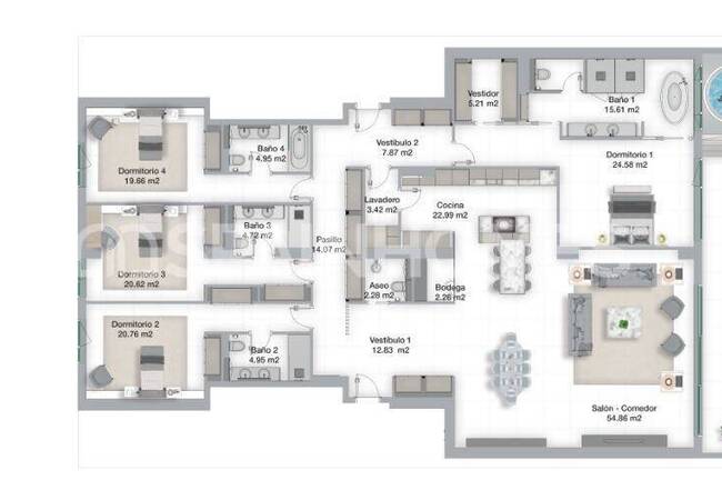 Appartements Hauts Plafonds Avec Terrasses À Malaga 33