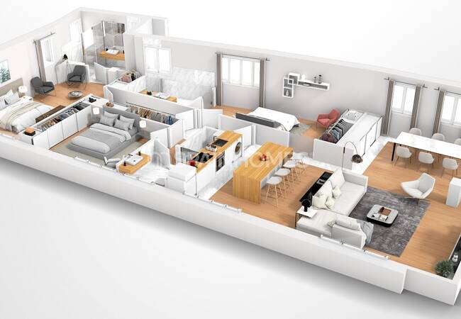 Malaga Şehir Merkezinde Merkezi Konumda Satılık Daireler 16