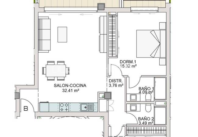 Benalmadena Costa'da Sahile ve Rıhtıma Yakın Sıfır Daireler 8