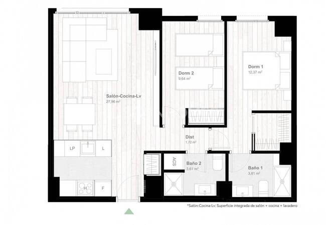 Квартиры 2+1 и 3+1 в Центре Малаги, Испания 37