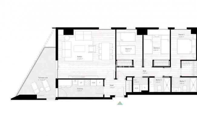 Квартиры 2+1 и 3+1 в Центре Малаги, Испания 36