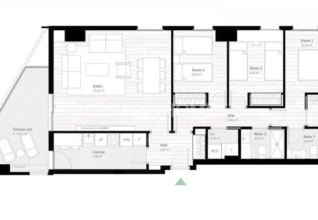 Квартиры 2+1 и 3+1 в Центре Малаги, Испания 34