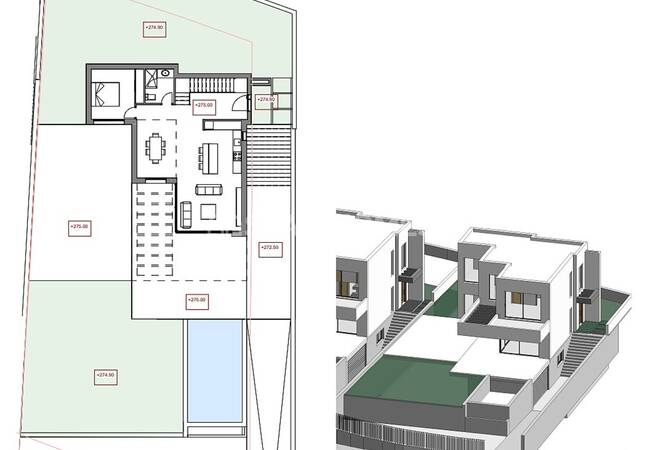 Malaga Mijas'ta Deniz ve Doğa Manzaralı Satılık Villalar 15