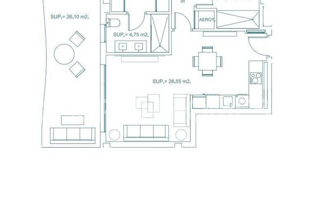 شقق واسعة مع مناظر مذهلة في منطقة شعبية في ميخاس 8