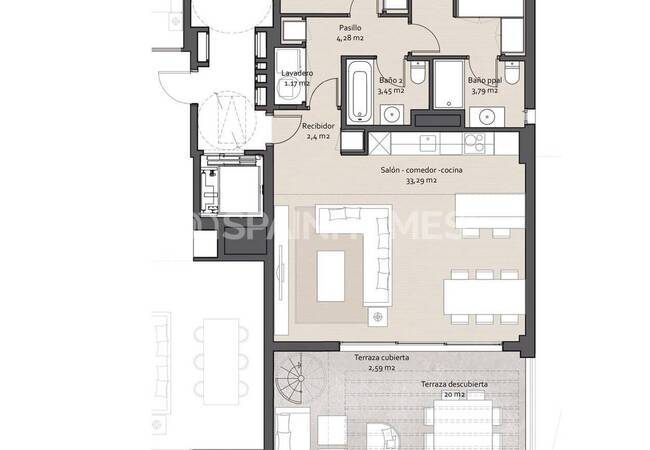 Benalmádena'da Lüks Konut Projesinde Modern Daireler 9