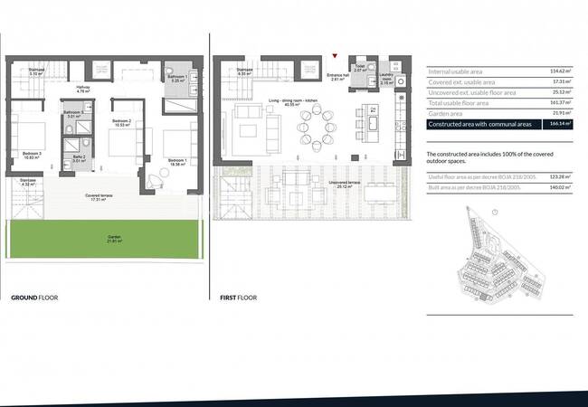 تاون هاوس مطلة على الجولف داخل منطقة طبيعية في ميخاس 18