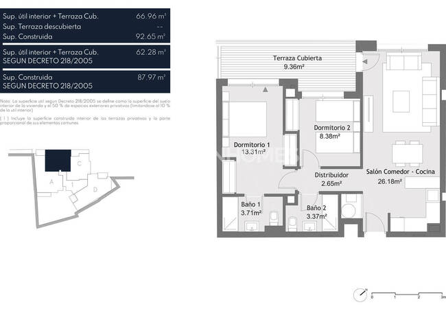 شقق موقعها مثالي وقريبة من جميع الخدمات في مالقا 10