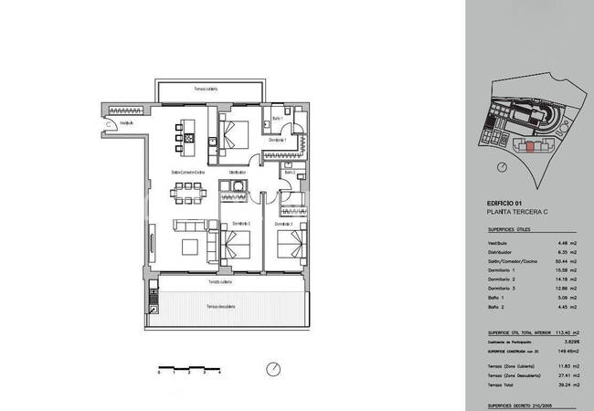 Fuengirola El Higueron'da Panoramik Deniz Manzaralı Daireler 16