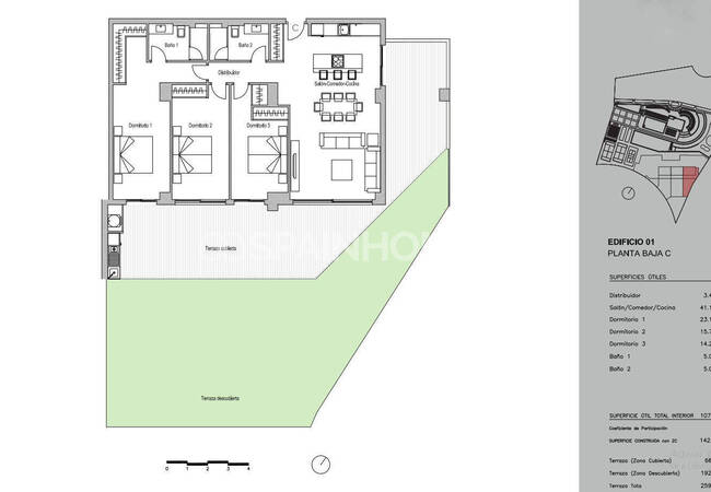 Fuengirola El Higueron'da Panoramik Deniz Manzaralı Daireler 13