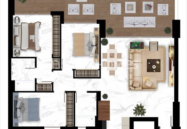 Marbella'da Havuzlu Site İçinde Enerji Dostu Daireler 41