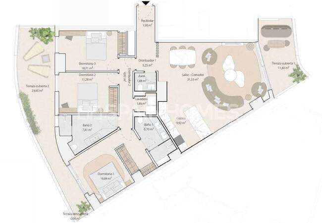 Beachfront Flats in a Complex with Rich Amenities in Malaga 32