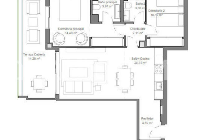 Torremolinos'ta Premium Olanaklara Sahip Deniz Manzaralı Daireler 15