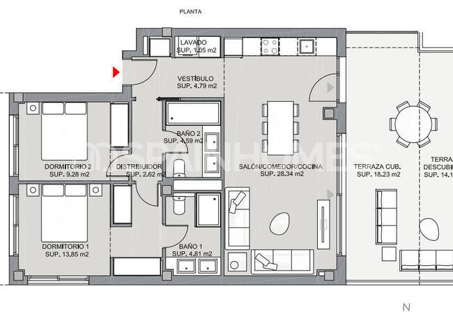 Mijas Málaga'da Deniz ve Golf Sahası Manzaralı Daireler 13