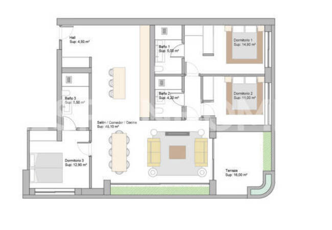 شقق في مجمع سكني بمسبح في سان بيدرو دي ألكانتارا 17