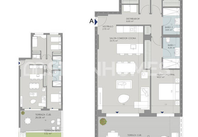 شقق في مجمع مع مسبح بالقرب من البحر في بينالمادينا 10