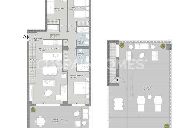 شقق في مجمع مع مسبح بالقرب من البحر في بينالمادينا 12