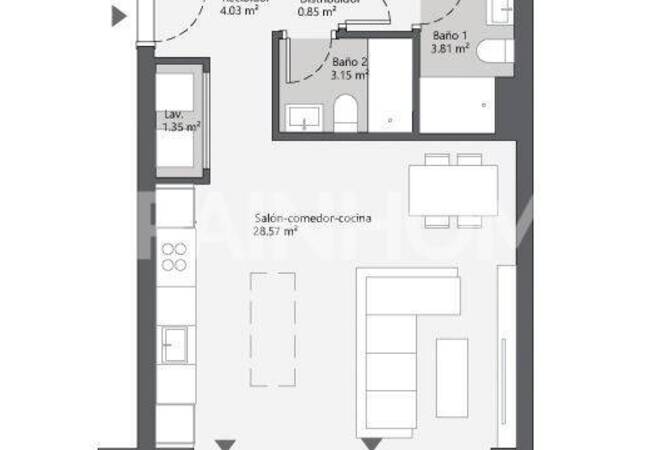 2 and 3-bedroom Flats in a Complex with Pool in Málaga 18