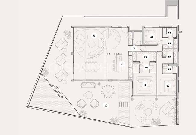 Элегантный пентхаус с большой террасой в Фуэнхироле, Малага 42