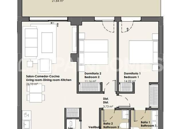 Flats 100 M From the Beach in Torrox Los Llanos 19