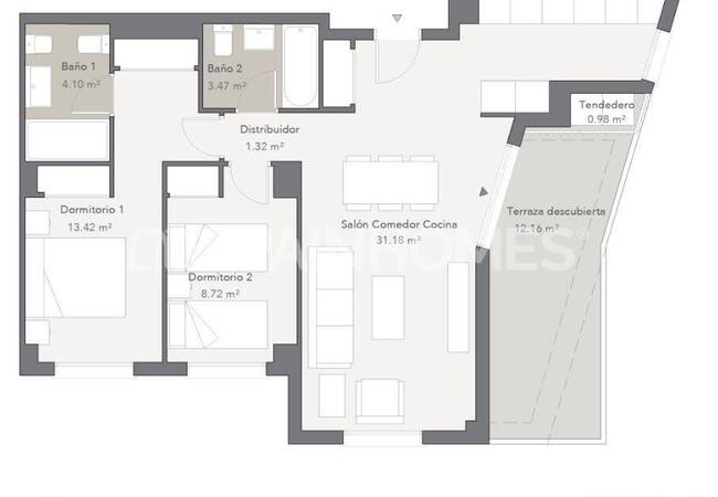 Elegant Flats for Sale in a Project with Pool in Málaga 13