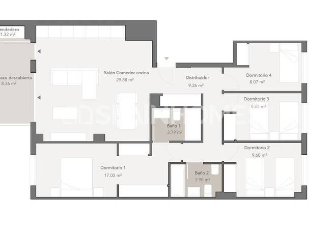 Elegant Flats for Sale in a Project with Pool in Málaga 12