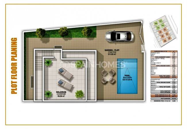 Купить Отдельные Виллы с Солярием в Сан-Мигель-де-Салинас 17