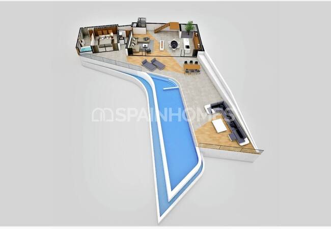 Вилла с Эксклюзивным Дизайном в Альтеа, Коста-Бланка 12