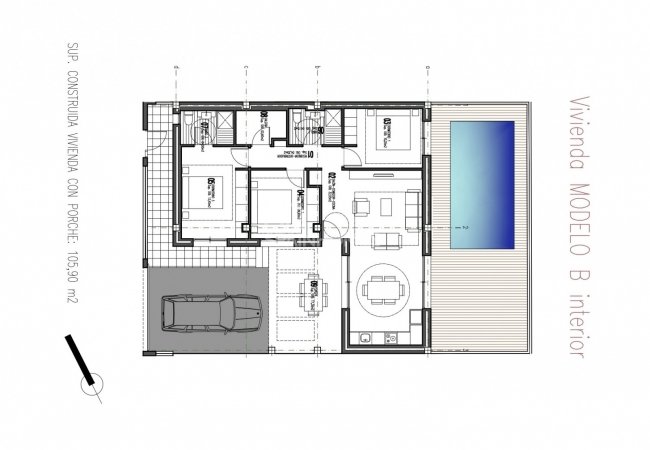 Single Storey Villa with Private Pool in Los Montesinos 41