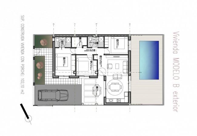 Single Storey Villa with Private Pool in Los Montesinos 40