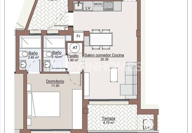 Alicante Torrevieja'da Havuzlu Site İçinde Modern Daireler 40