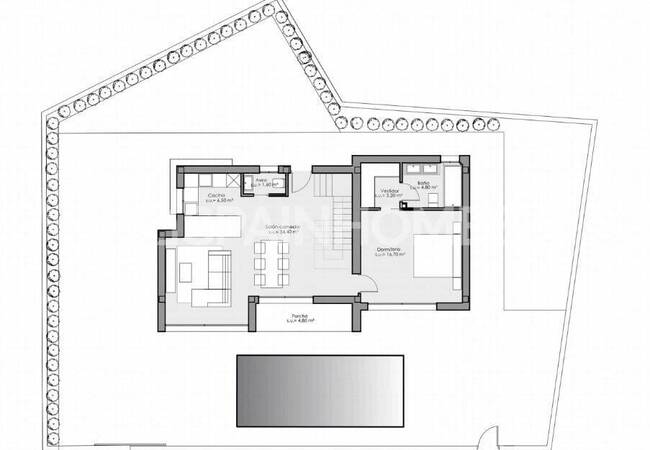 Deniz Manzaralı Özel Havuzlu ve Bahçeli Akdeniz Stili Villalar 57
