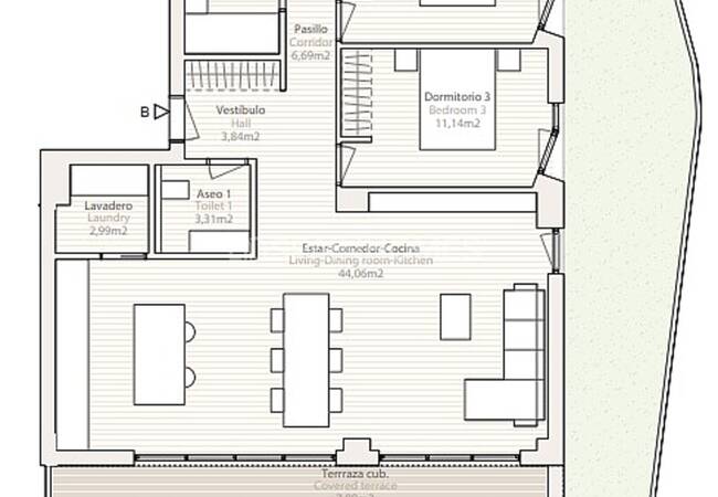 La Vila Joiosa'da Havuzlu Sitede Deniz Manzaralı Daireler 23