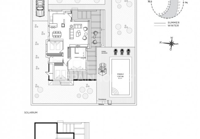 Вилла с Бассейном и Солярием на Крыше в Сьюдад-Кесада 13