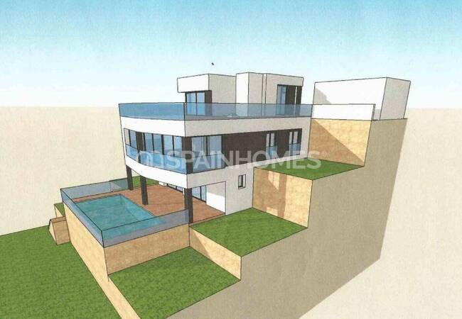Villa Independiente Bien Ubicada En Venta En Calpe Costa Blanca 28