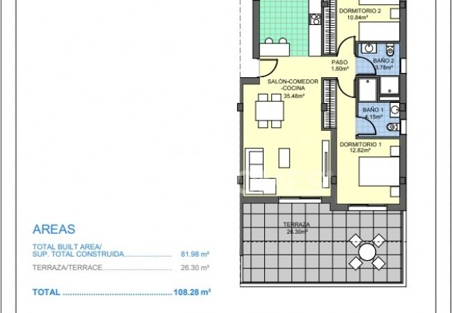 New Real Estate with Extensive Communal Areas in Villamartin 16