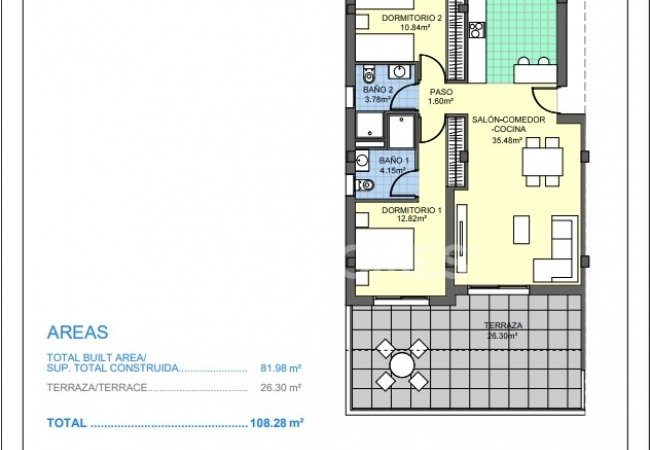 New Real Estate with Extensive Communal Areas in Villamartin 17