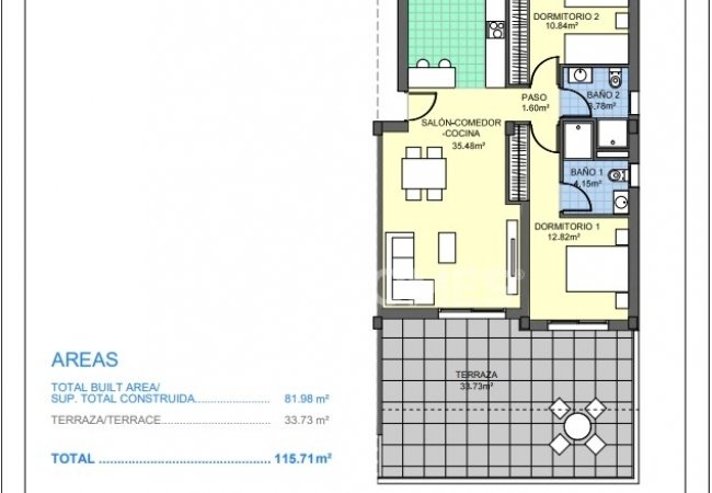 New Real Estate with Extensive Communal Areas in Villamartin 18