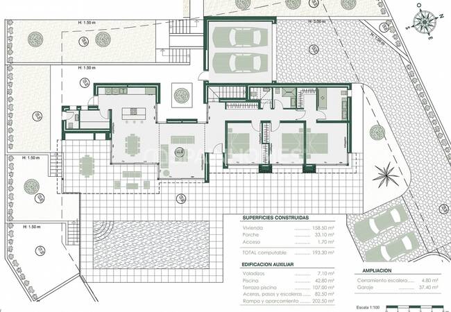 Casa Con Vistas Al Mar Entrelazada En Benissa Alicante 12